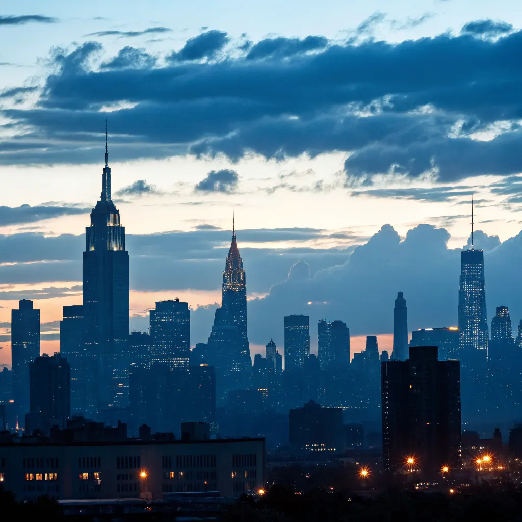 City skyline silhouette